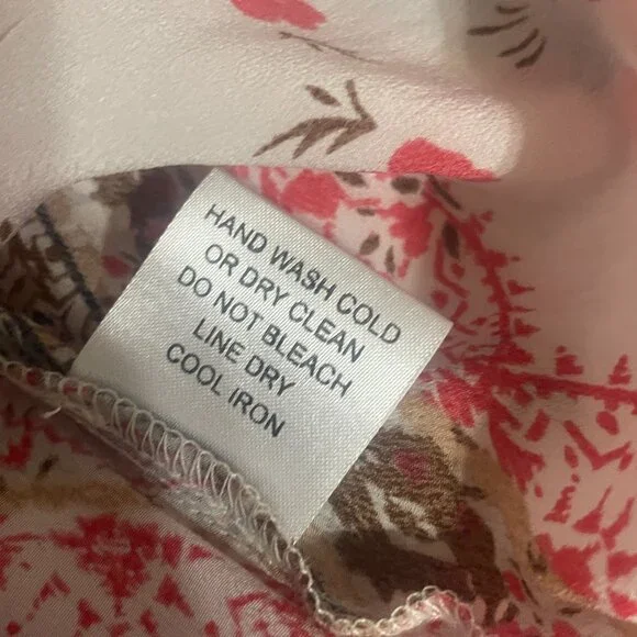 Kyla Seo Anthropologie Womens Colorful Oversized Tunic Boho Pintuck Blouse S - Picture 12 of 12